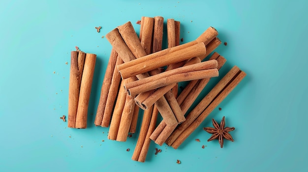 Cinnamon Sticks Stack Isolated Portrait