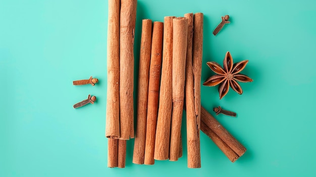 Cinnamon Sticks Stack Isolated Portrait