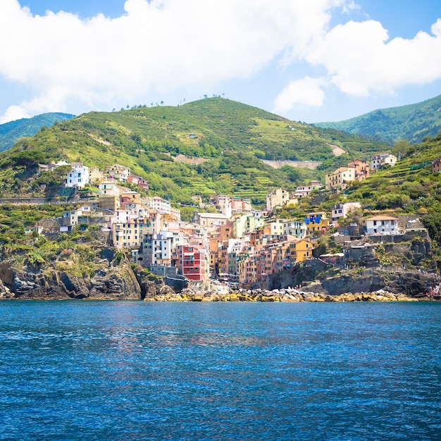 In Cinque Terre area, Rio Maggiore is one of the most beautiful town due to the V shape of rural houses disposal