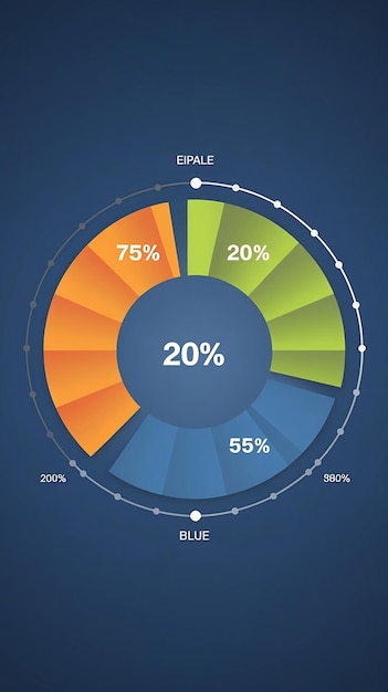 Circle chart template with three elements infographic template vector eps10 illustration