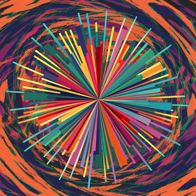 a circle of crayons is shown with a circle of crayons