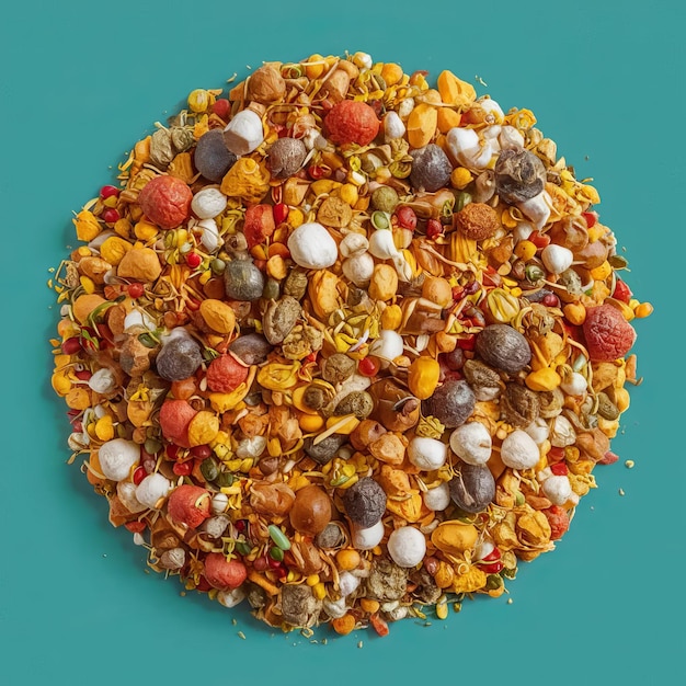 a circle of food that has the word sprinkles on it