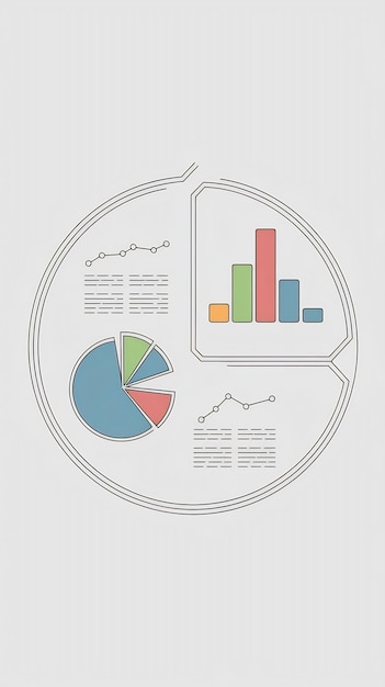 Photo circle infographic template with 4 elements with place for your text