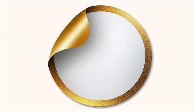 a circle with a gold ring around it