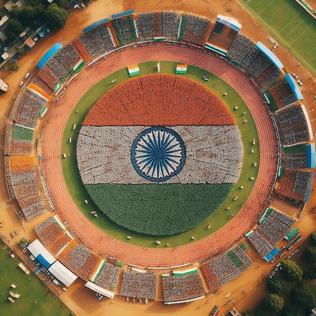 a circle with a symbol on it that says the symbol of the indian flag ai generated