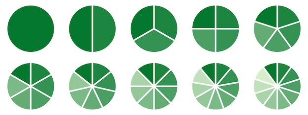 Photo circles divided diagram 3 10 7 graph icon pie shape section chart