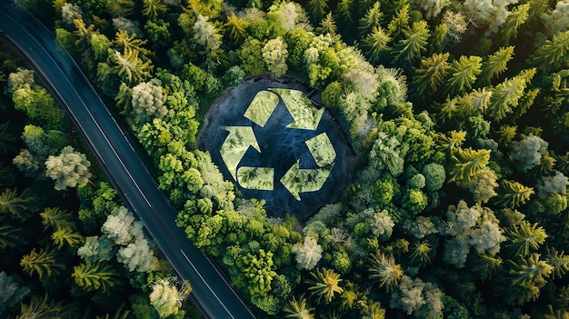 Photo the circular economy both the environment and industry can grow sustainably generative ai