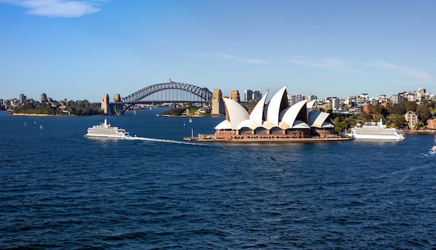 Circular Quay and Opera House Sydney Australia Sydney opera house with ferrys in foregournd