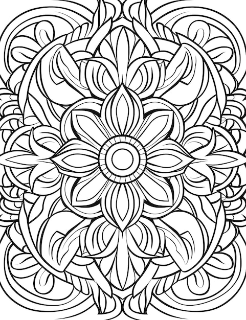 Circumscribed Artistic Coloring Pages for Adults 13