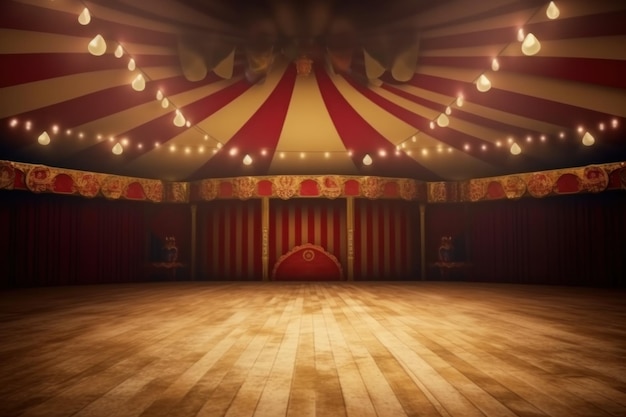 Circus background Illustration AI GenerativexA