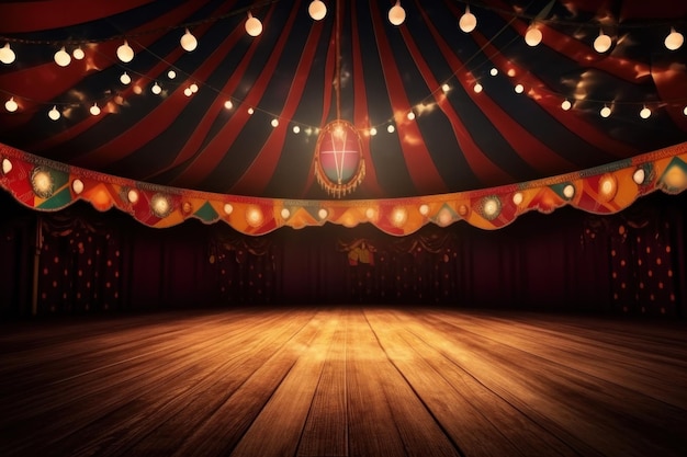 Circus background Illustration AI GenerativexA