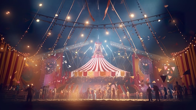 Circus performance ai generate