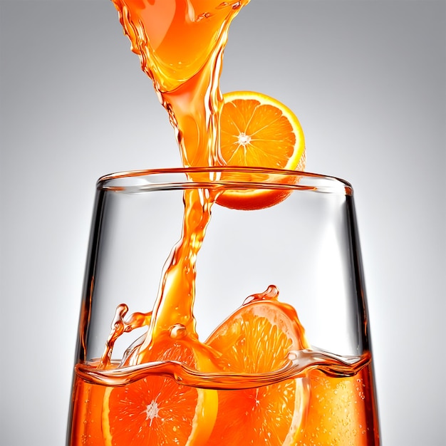 Citrus Elixir Mesmerizing Syrup Orange Symphony in Glass