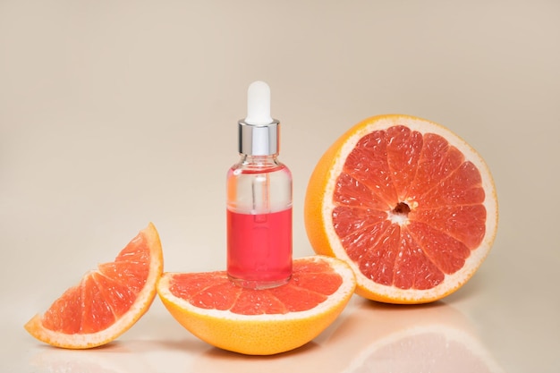 Citrus essential oil, vitamin c serum, oil beauty care aroma therapy.