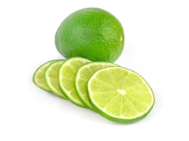 Citrus lime fruit isolated