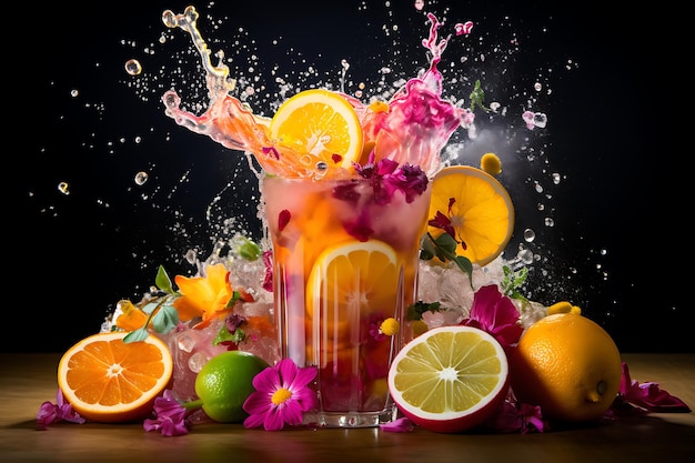 Citrus medley explosion homemade fruit juice