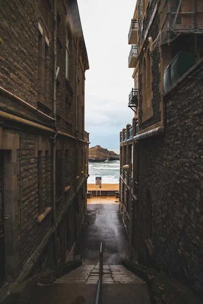 City of Biarritz with its beautiful coast, at the North Basque Country.