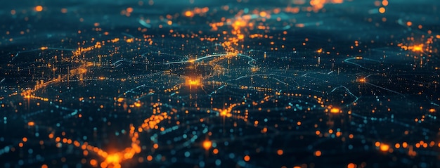 a city in connection with a network