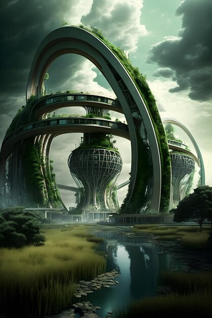 The city of the future is a city that is surrounded by greenery.