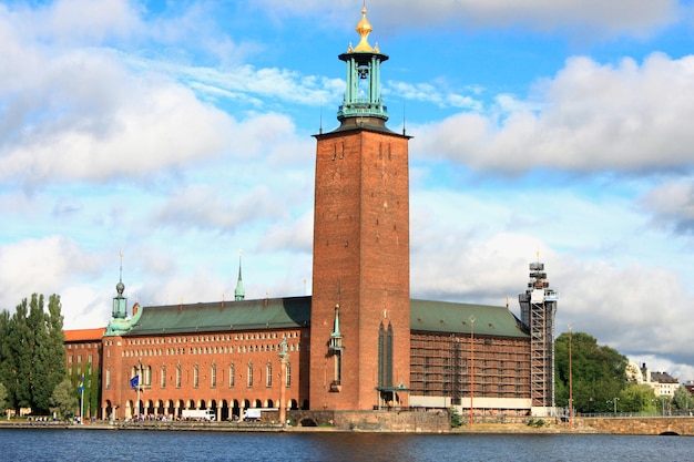 City hall and the Old Town in Stockholm Sweden