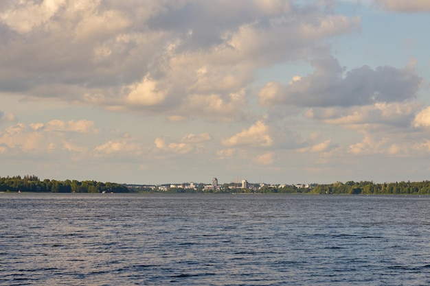 The city of Jarvenpaa on the shore of Lake Tuusula