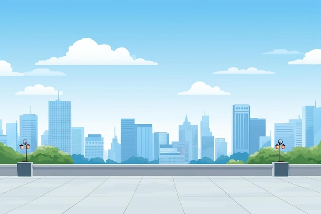 city landscape background and copy space