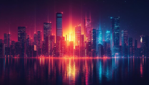 a city in the night