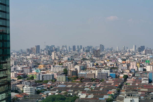 City skyline and skyscraper Bangkok Thailand Beautiful view in Bangkok