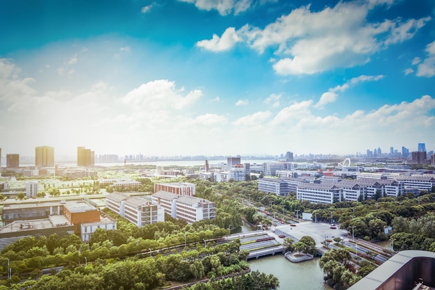 City skyline in suzhoujiangsuchina