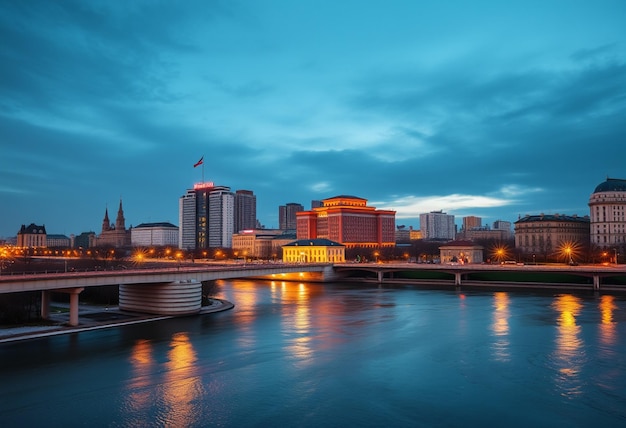 a city skyline with a bridge and a bridge with a city in the background