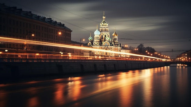 City of St Petersburg Russia Churches and old architecture generative ai