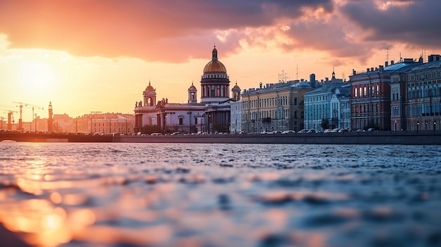 City of St Petersburg Russia Churches and old architecture generative ai