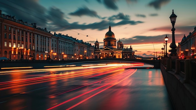 City of St Petersburg Russia Churches and old architecture generative ai