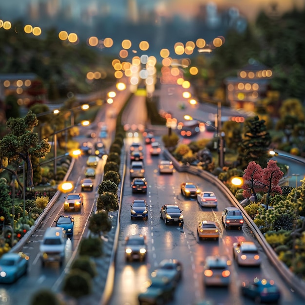 a city street with cars and a sign that says quot the word quot on it