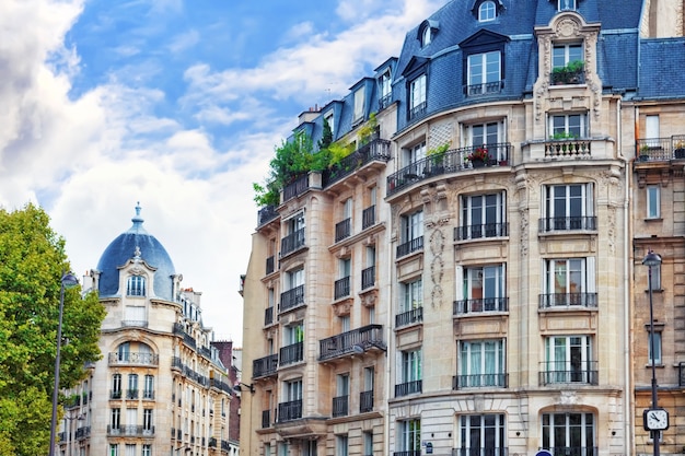 City, urban  view on building in  Paris.France.