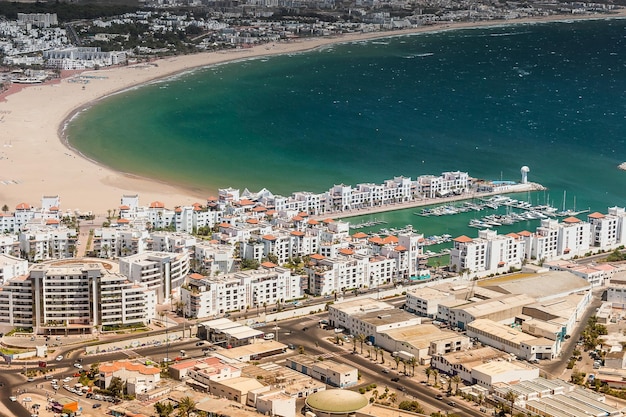 City view of Agadir at summer Morocco