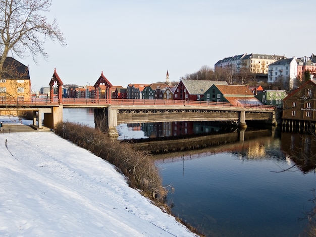 city winter landscape snow