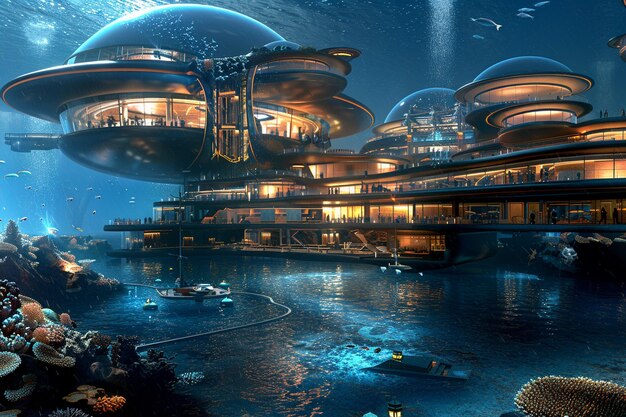 The citys architects design colossal underwater do generative ai