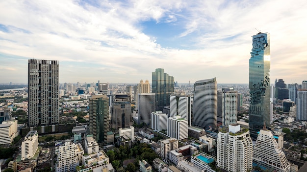 cityscape of bangkok city skyline