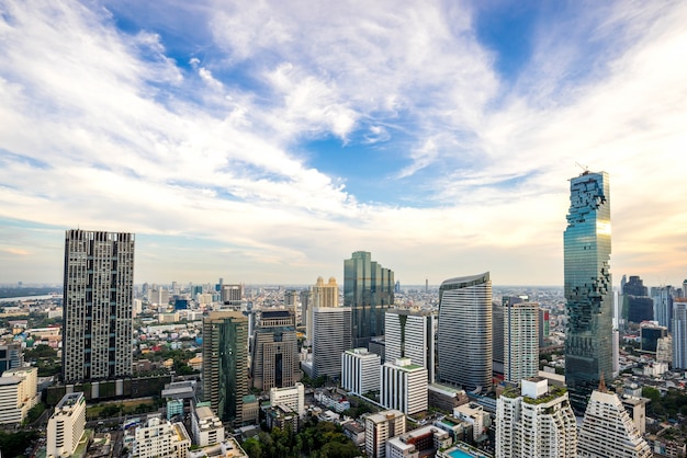 cityscape of bangkok city skyline