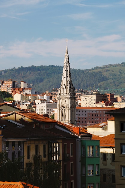 Cityscape of Bilbao city Spain travel destination