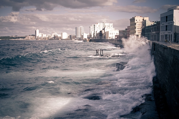 Cityscape from Havana Malecon 