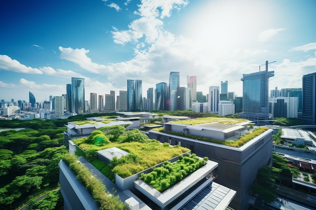 Cityscape Fusion SolarAdorned Buildings Green Roofs amp NatureUrban Symbiosis