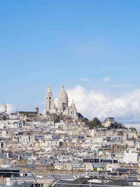 Cityscape of the hill of montmatre in paris