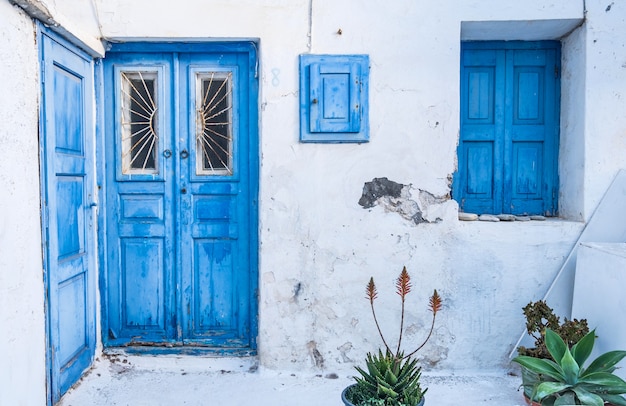 Cityscape of the island Mykonos