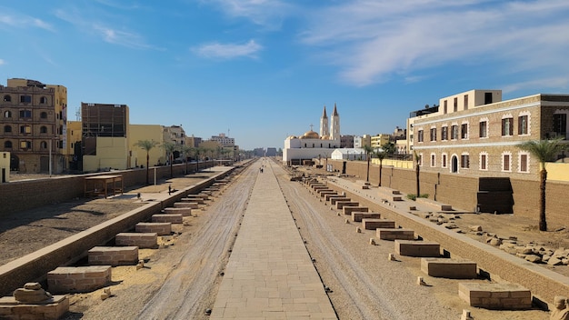 Cityscape of Luxor Egypt and Luxor Temple in Luxor beautiful landscape Egypt