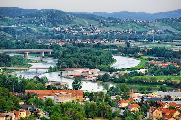 Cityscape of Maribor, Lower Styria, Slovenia