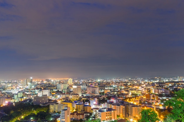 Cityscape Night Pattaya in Chonburi Thailand 