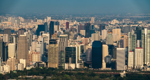 Cityscape and skyline of Bangkok City, Thailand.