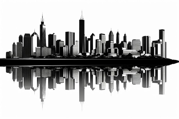 Photo cityscape skyline design